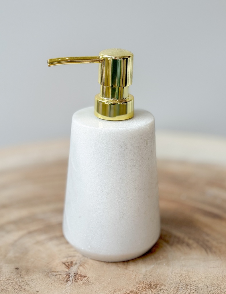 Distributeur Savon en marbre Blanc