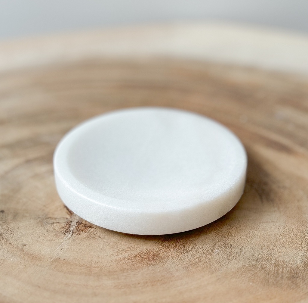 Porte savon marbre Blanc