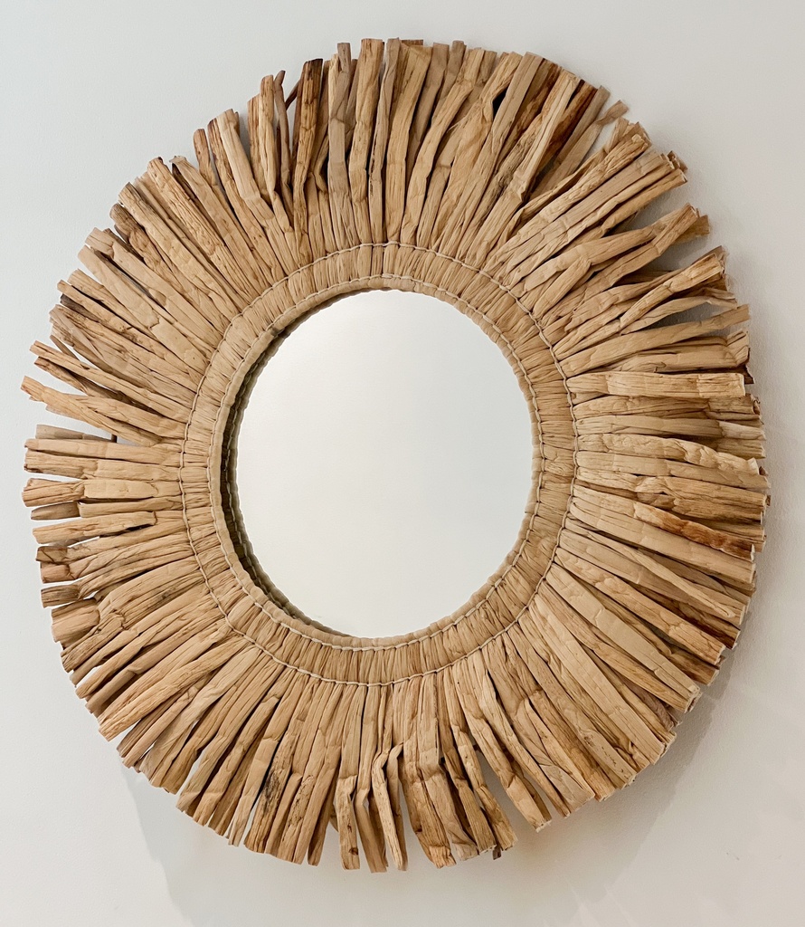 Miroir en bambu