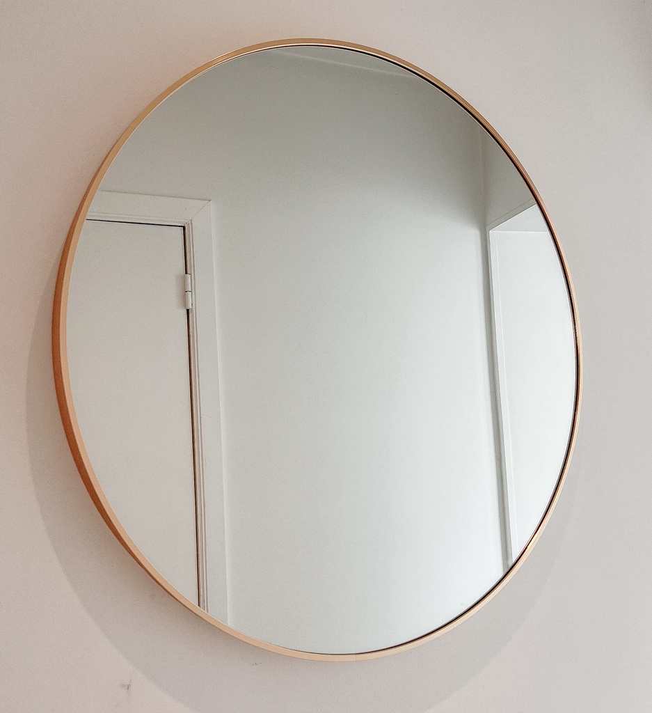 Miroir en alluminium doré