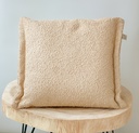 Coussin teddy brun clair