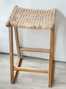 Tabouret haut en teck