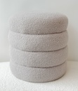 Pouf teddy Gris