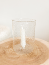 Bougeoir matelassé en verre