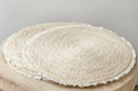 Set de table franges Beige