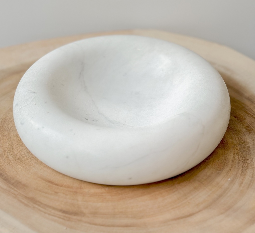 Plateau en marbre M Blanc