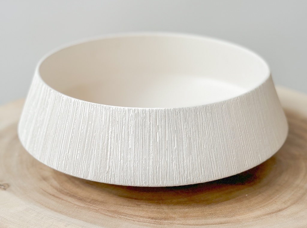 Plat décoratif rond Beige