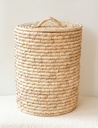 Panier avec couvercle rond