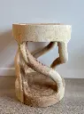 Table d'appoint ronde ouverte en bois