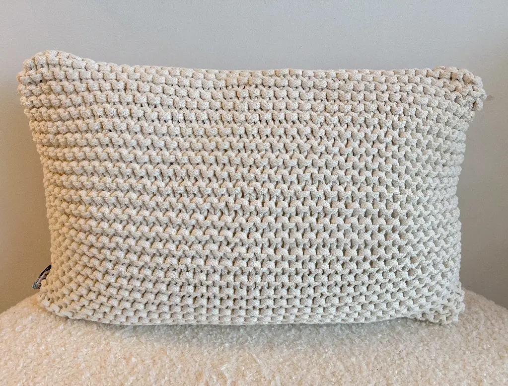 Coussin tricot