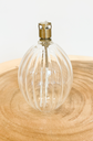 Lampe à huile ovale striée