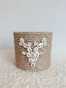 Bougie Maya customisée cerf couillages