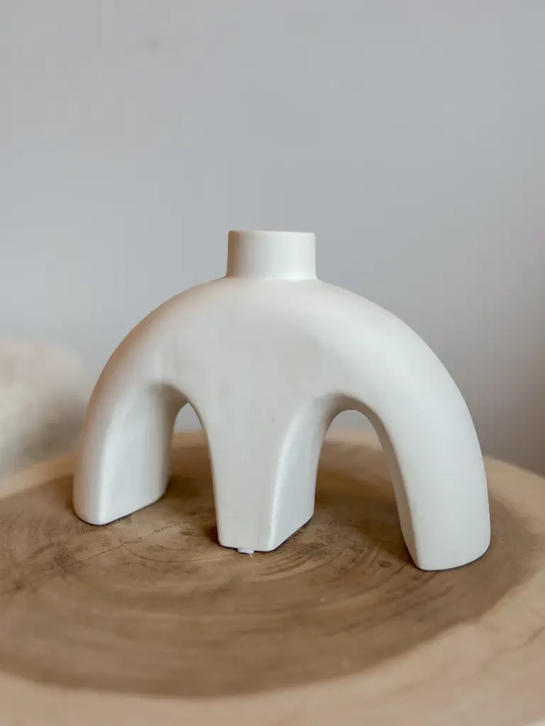 Vase Leïna blanc