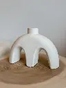 Vase Leïna blanc