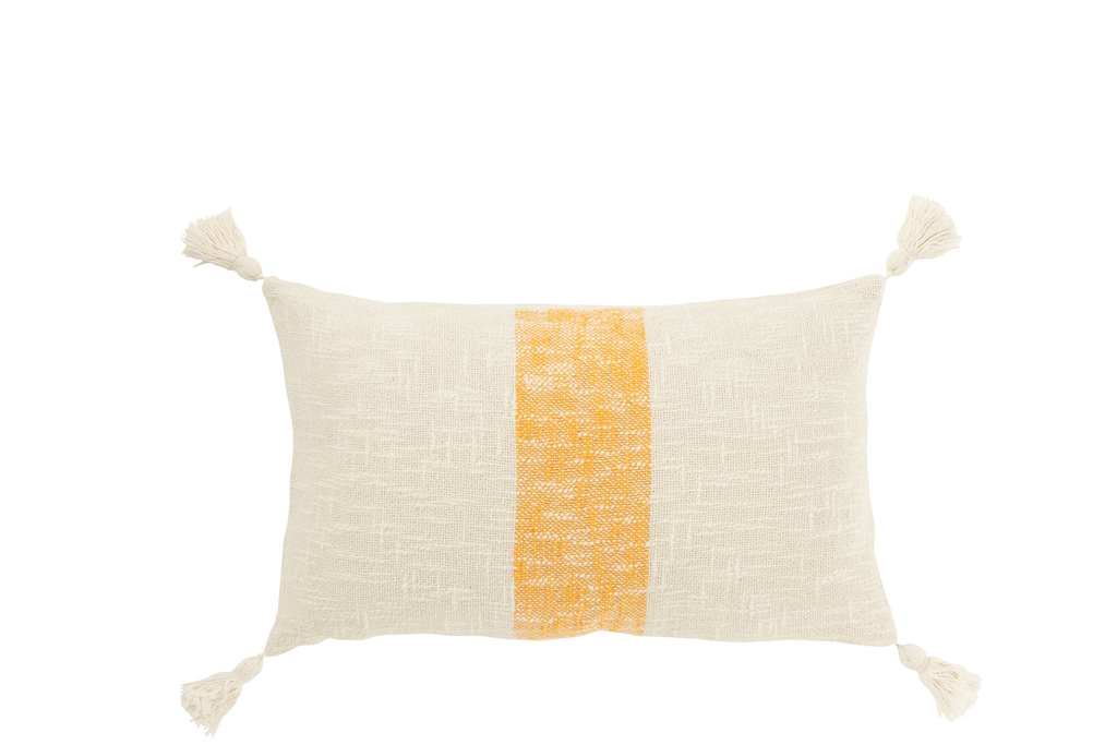 Coussin ligne centrale orange