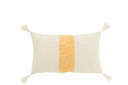 Coussin ligne centrale orange