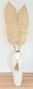 Grande feuille naturel beige