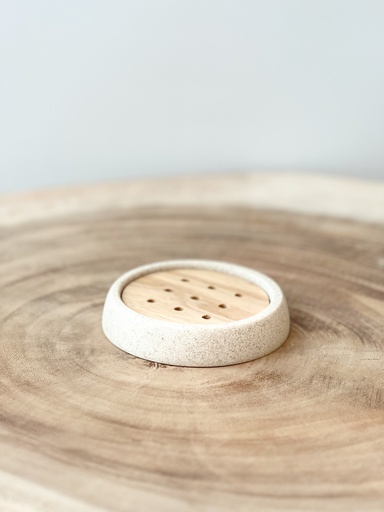 Porte savon beige