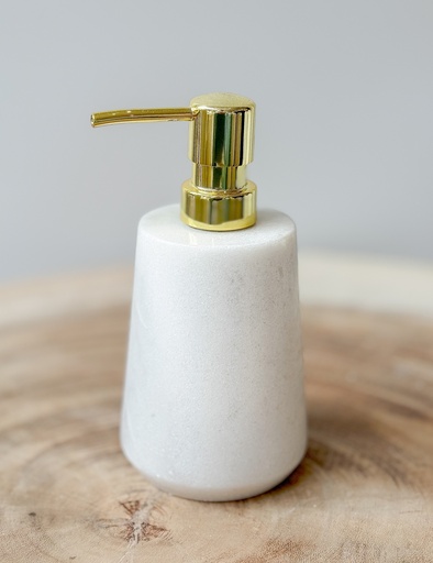 Distributeur Savon en marbre Blanc
