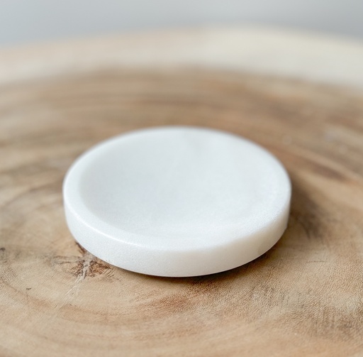 Porte savon marbre Blanc