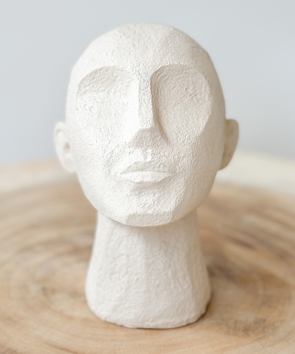 Tête décorative Beige