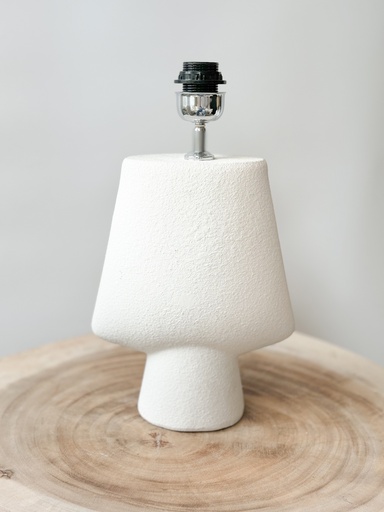 Lampe en grès buste Beige