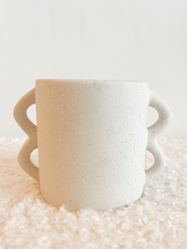 Bougie céramique Beige mouchetée