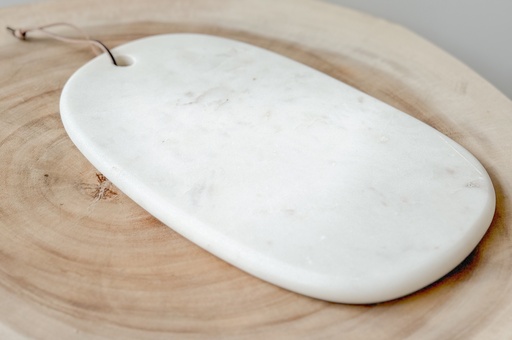 Planche en marbre oval