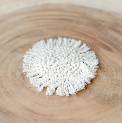 Sous verres franges Blanc
