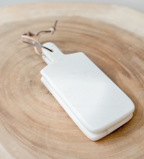 Mini planche en marbre Blanc