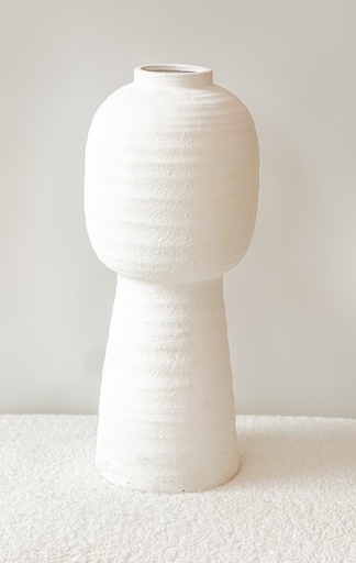 Vase Clara blanc L