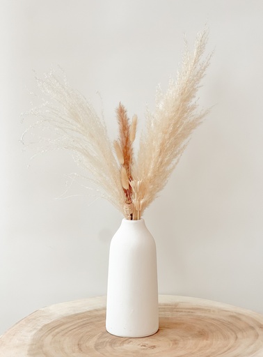 Vase Lucia blanc