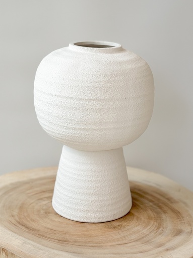 Vase Clara blanc M
