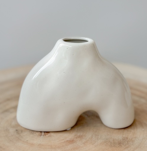 Vase Stella Blanc brillant