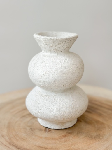 Vase Laila beige & gris