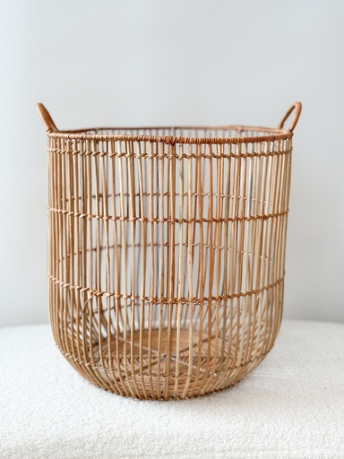 Panier rond en rotin L