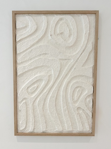 Tableau relief blanc