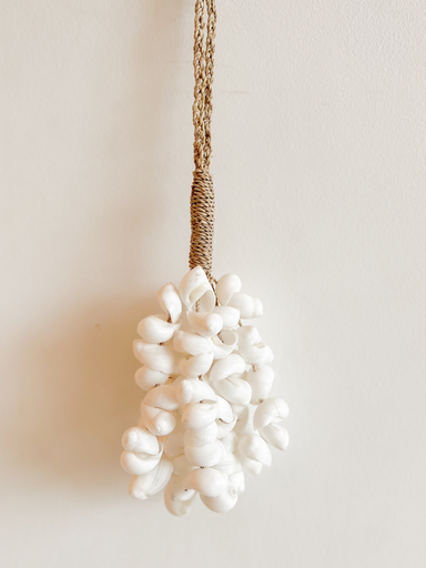 Collier coquillage blanc 