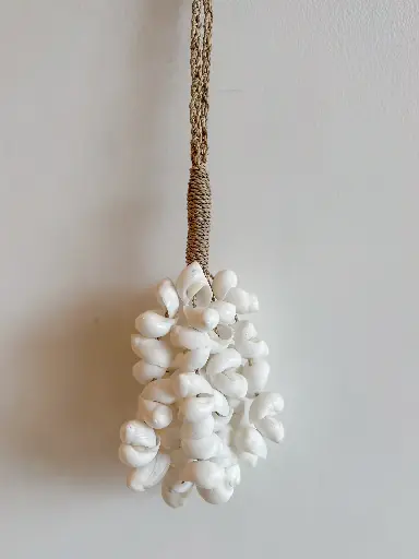 Collier coquillage blanc 