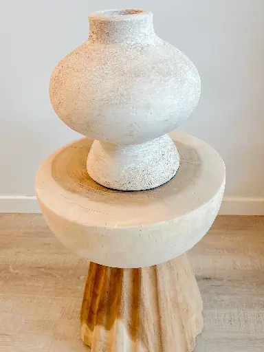 Vase laly beige et gris