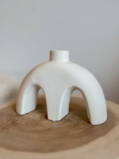 Vase Leïna blanc
