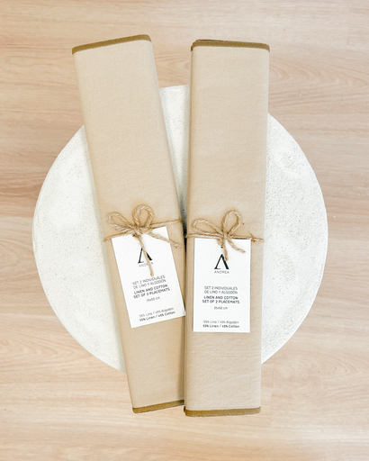 Set de table en lin beige