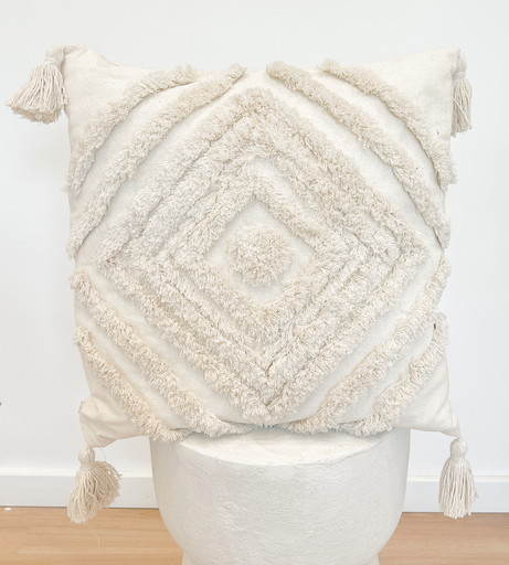 Coussin beige losange