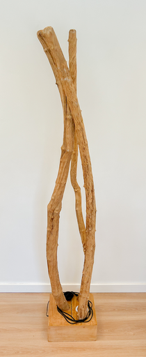 Lampe en bois flotté