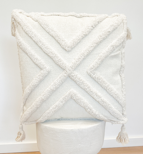 Coussin carré losange